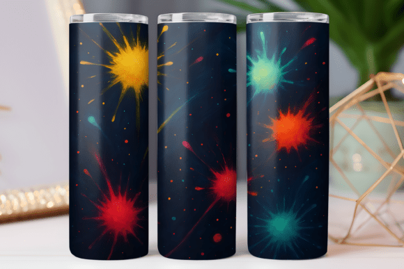 Abstract Color Pattern Tumbler Wrap 20oz Graphics Freebies