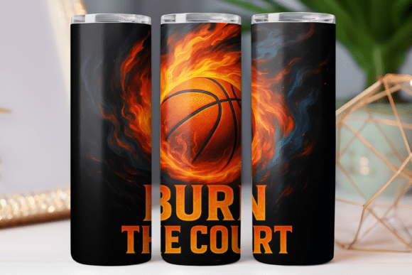 Basketball Tumbler Quote Wrap Graphics – Free Branding Asset