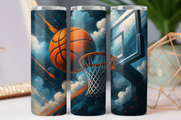 Basketball Tumbler Wrap Graphics & Freebies