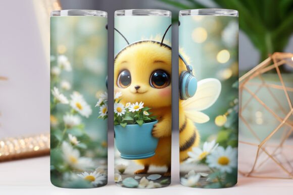 Bee Garden Tumbler Wrap Design: A Graphics Review for Tumbler Wraps