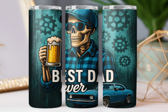 Best Dad Ever Father Tumbler Wrap 20oz Graphics