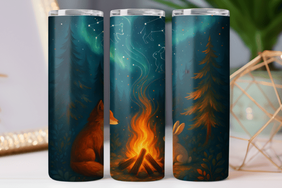 Camping Outdoor Adventure Tumbler Wrap: Free Graphics for Local Branding