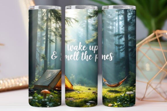 Camping Tumbler Wrap 20oz Skinny Tumbler