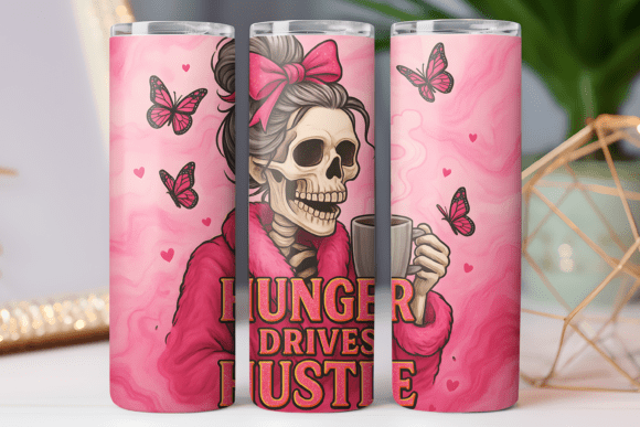 Coffee Women Floral Quote Tumbler Wraps Graphics