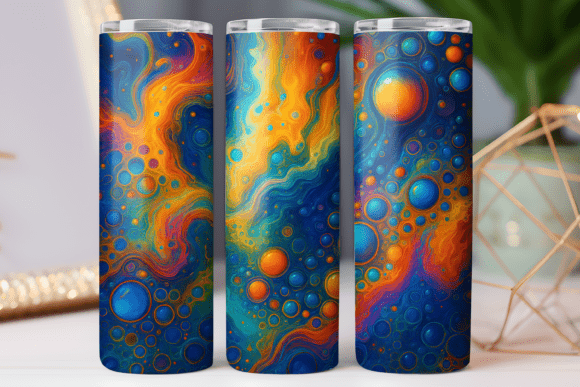 Color Abstract Pattern Tumbler Wrap 20oz: Graphics for Tumbler Wraps
