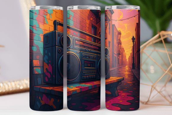 Colorful Music Tumbler Graphics: A Freebie for Blog Designers