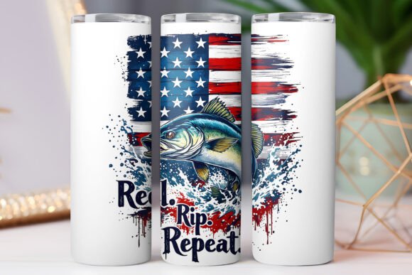 Fishing Tumbler Wrap Graphics: Freebies Review for Designers