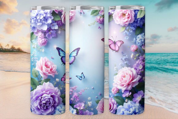 Floral Butterfly Tumbler Wrap 20oz Photo: A Crafter's Review of This Free Graphics Asset