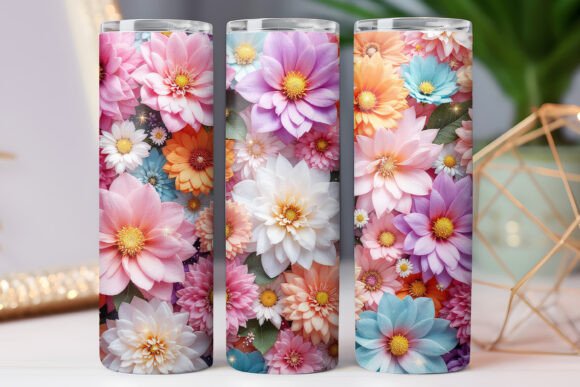 Floral Tumbler Wrap Colorful Flower Wrap: Free Graphics Review