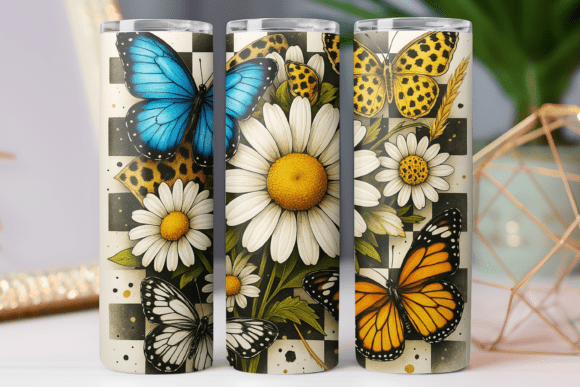 Flower Watercolor Animal Tumbler Wrap: Freebies Graphics Review