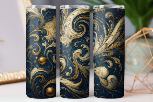 Luxury Abstract Pattern Tumbler Wrap Graphics