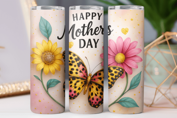 Mother's Day Tumbler Wrap Graphics & Freebies