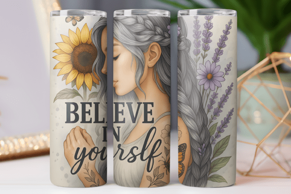 Motivational Tumbler Wrap 20oz Skinny: Graphics & Freebies Review