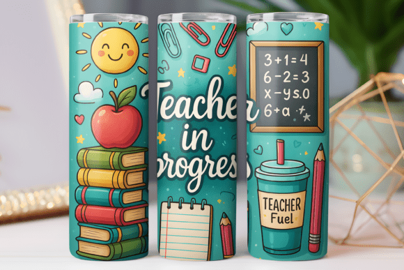 Teacher Tumbler Wrap: Freebie Graphics for Branding