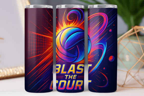 Volleyball Tumbler Wrap Graphics & Freebies Review