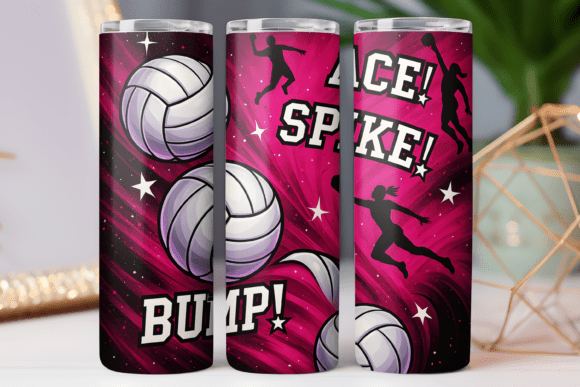 Volleyball Tumbler Wrap: Graphics Review for Designers