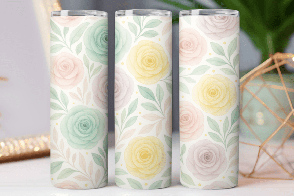 Watercolor Pattern Art Tumbler Wrap Graphics Review