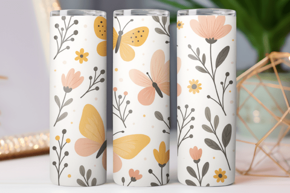 Watercolor Pattern Tumbler Wrap 20oz: Graphics & Tumbler Wraps