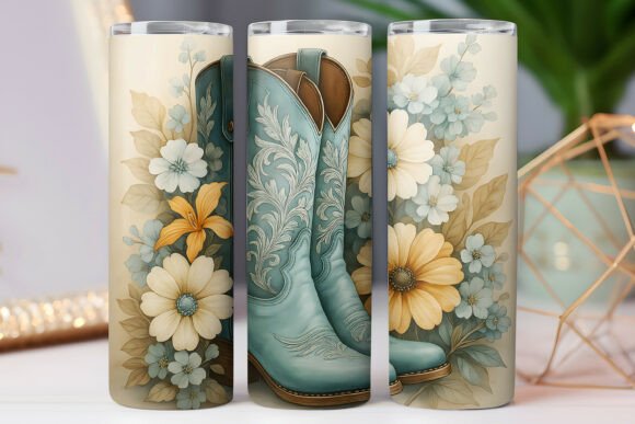 Western Boot Tumbler Wrap 20oz Skinny: Graphics Freebie Review