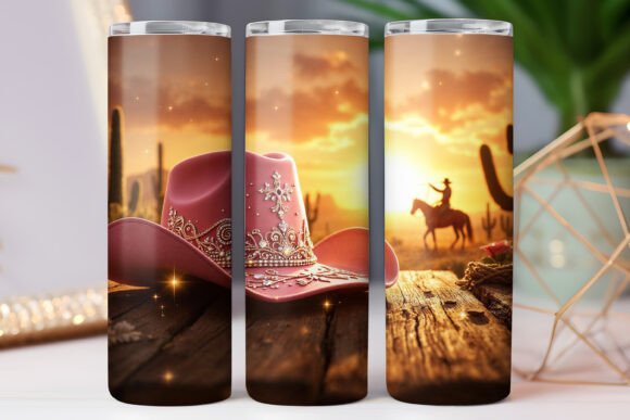 Western Cowboy Tumbler: Graphics & Tumbler Wraps