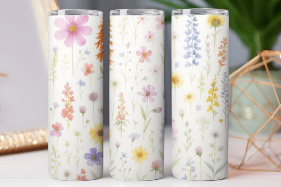Wildflower Pattern Tumbler Wrap Photo: Graphics Freebies Review